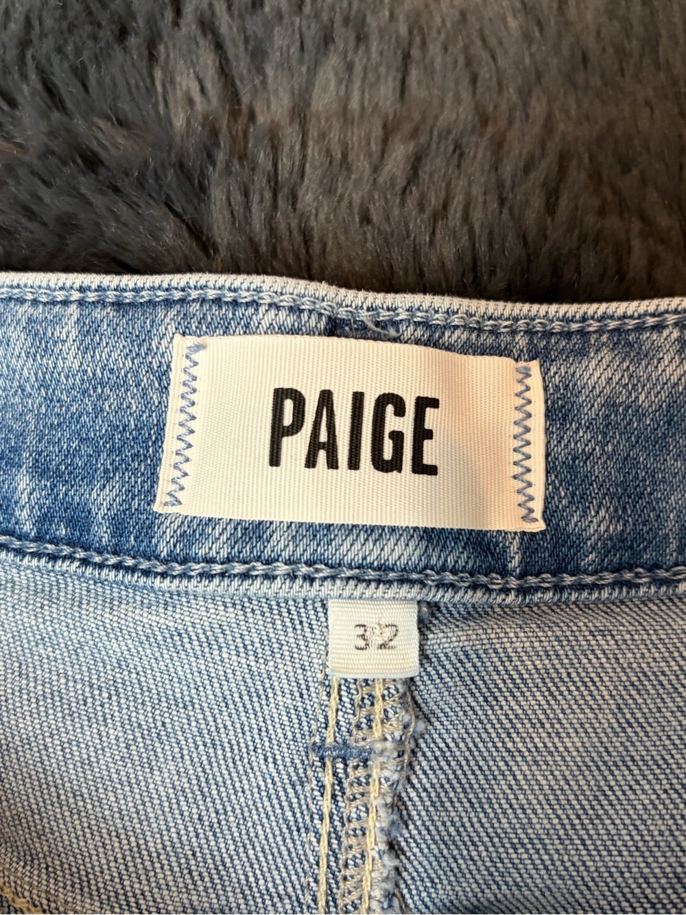 PAIGE anessa Women’s Cropped Wide Leg Jeans denim Light Wash Raw Hem Size 32 - Picture 3 of 15